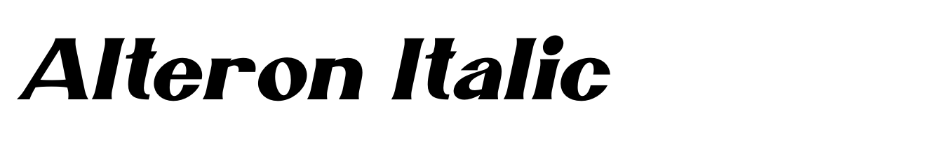 Alteron Italic